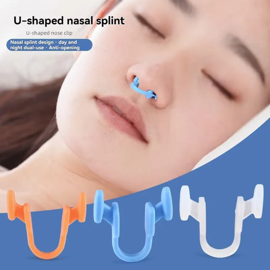 Silicone Anti-Snoring Nose Clips – Drug-Free Nasal Breathing Aid (2-Pack)
