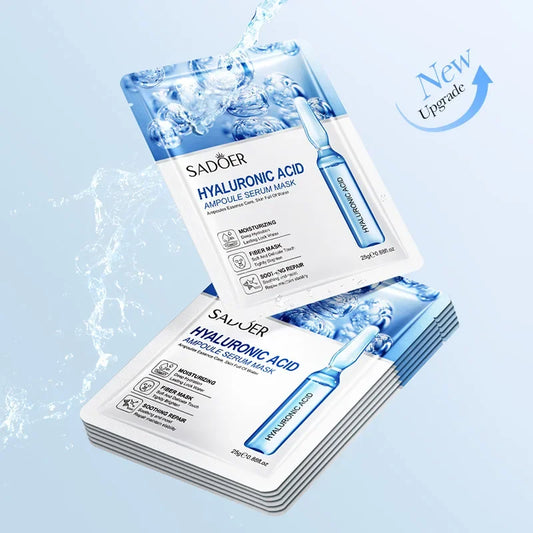 Hyaluronic Acid Facial Mask, Firming Hydrating Moisturizing Face Mask