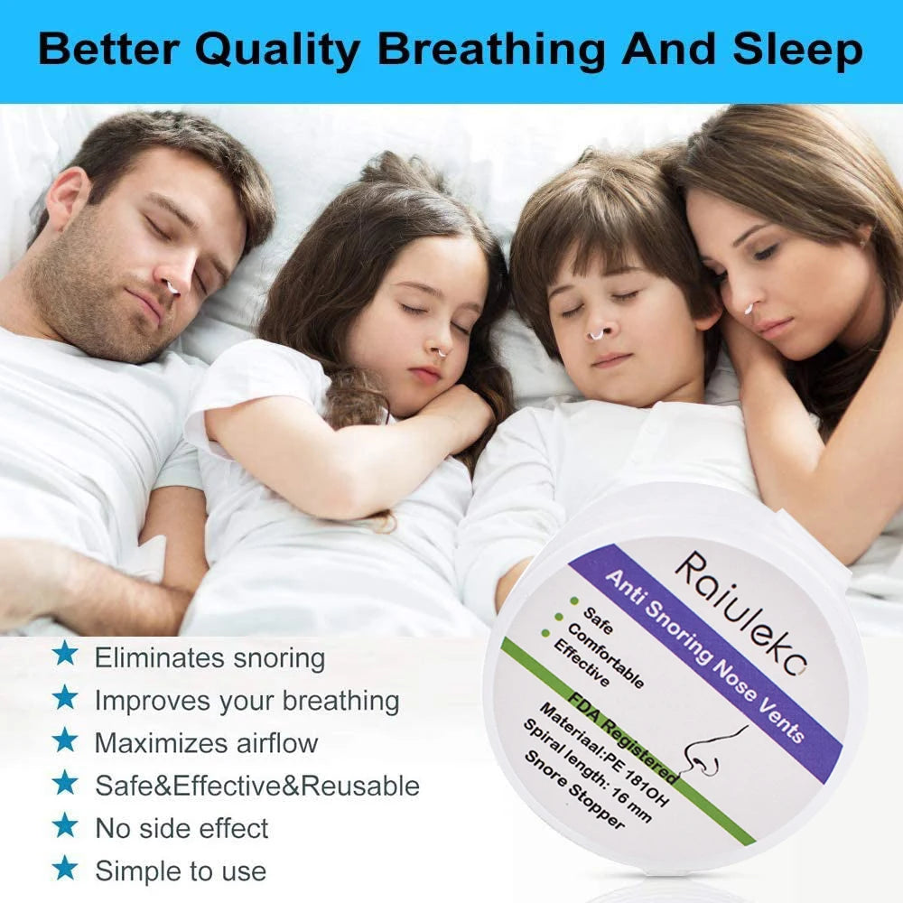 Silicone Anti-Snoring Nasal Dilator Nose Clip – Drug-Free Sleep Aid