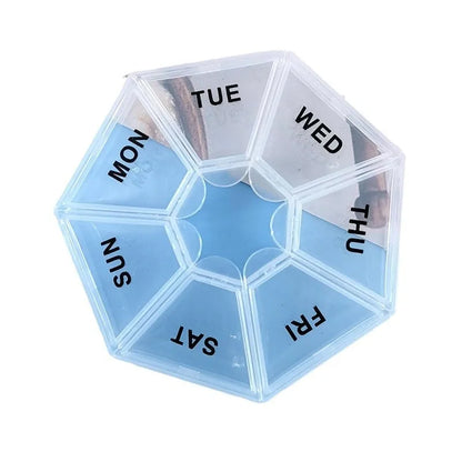 7-Day Portable Pill Organizer – 7 Compartments