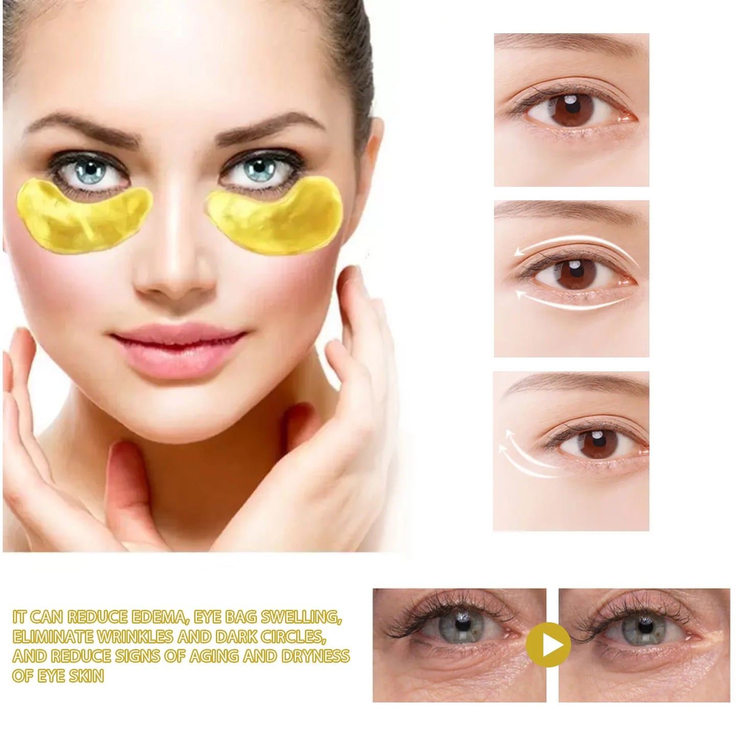 24k Gold Under Eye Patch 60pcs