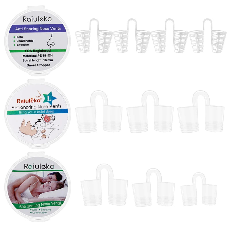 Silicone Anti-Snoring Nasal Dilator Nose Clip – Drug-Free Sleep Aid