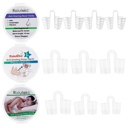 Silicone Anti-Snoring Nasal Dilator Nose Clip – Drug-Free Sleep Aid