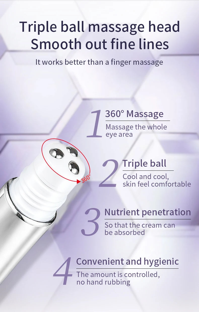 O'CHEAL Anti-Wrinkle & Dark Circle Eye Cream with Roller Massager