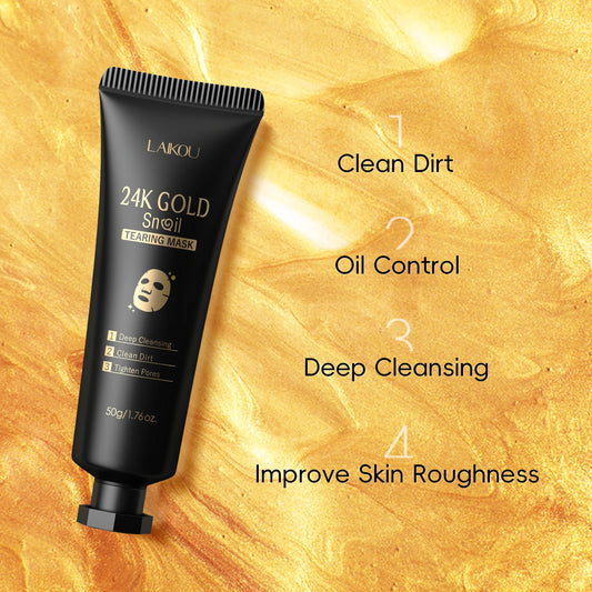24K Gold Snail Deep Cleansing Peel-Off Mask