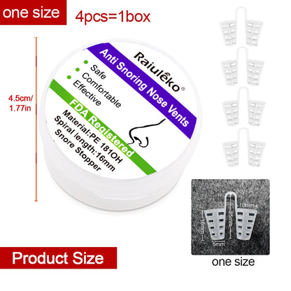 Silicone Anti-Snoring Nasal Dilator Nose Clip – Drug-Free Sleep Aid