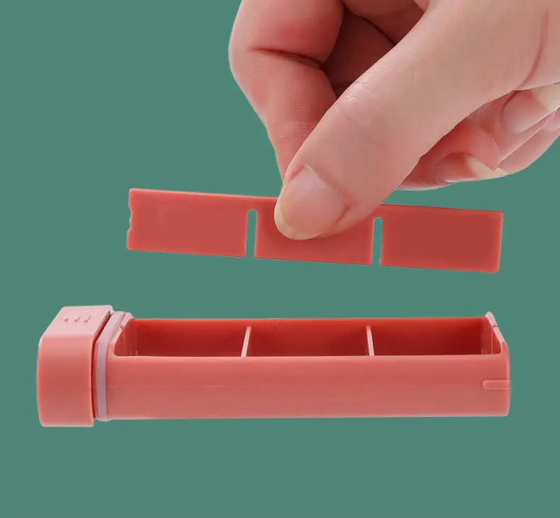 Mini Portable Travel Vitamin & Pill Organizer – Compact Daily Case