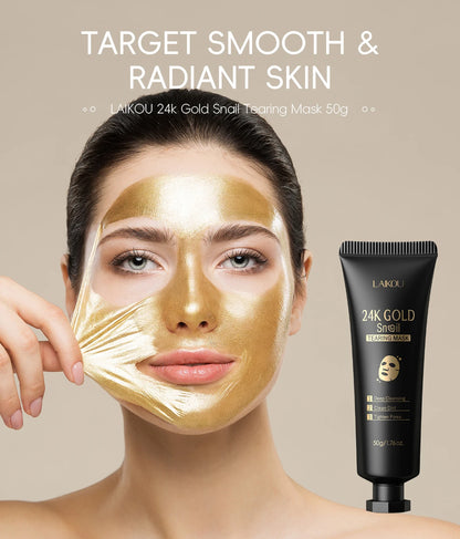 24K Gold Snail Deep Cleansing Peel-Off Mask