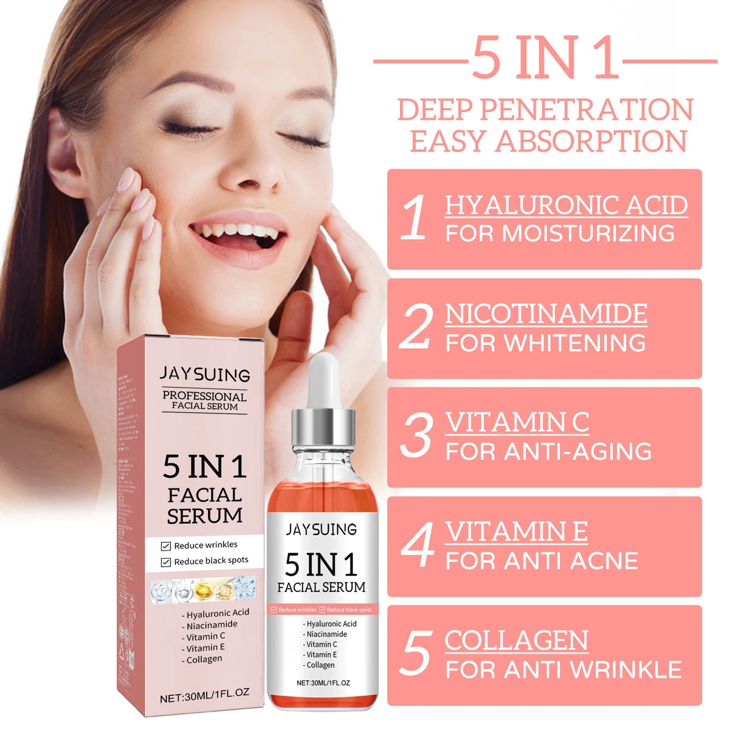 5-in-1 Brightening & Firming Face Serum