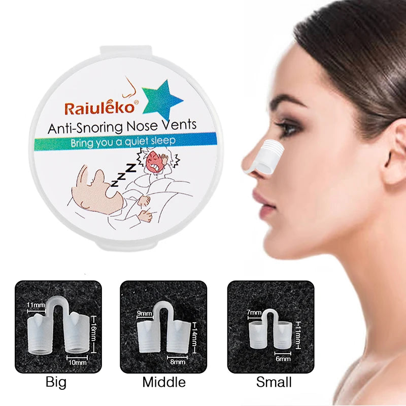 Silicone Anti-Snoring Nasal Dilator Nose Clip – Drug-Free Sleep Aid