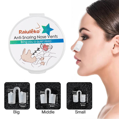 Silicone Anti-Snoring Nasal Dilator Nose Clip – Drug-Free Sleep Aid