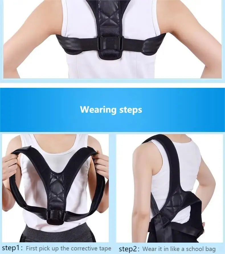 BeeChip Back Posture Corrector Belt – Hunchback Prevention & Support