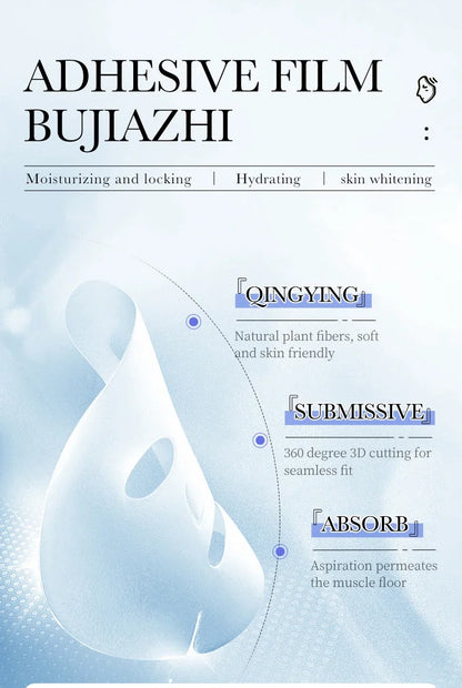 Hyaluronic Acid Facial Mask, Firming Hydrating Moisturizing Face Mask