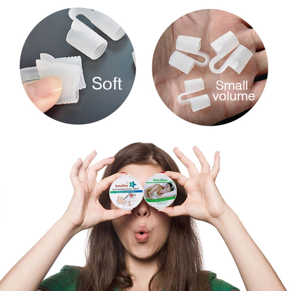 Silicone Anti-Snoring Nasal Dilator Nose Clip – Drug-Free Sleep Aid