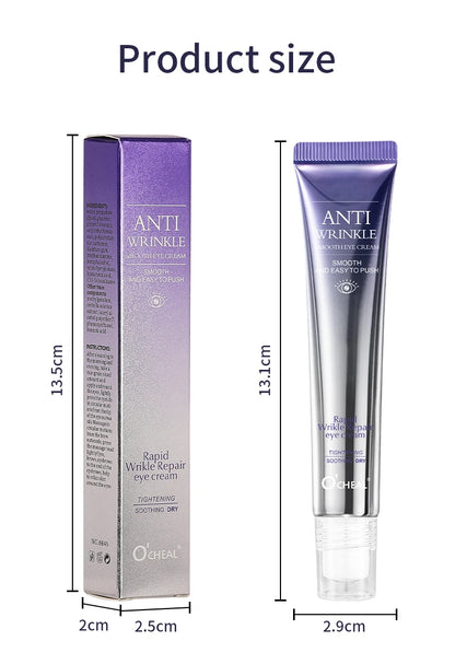O'CHEAL Anti-Wrinkle & Dark Circle Eye Cream with Roller Massager