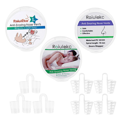 Silicone Anti-Snoring Nasal Dilator Nose Clip – Drug-Free Sleep Aid