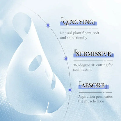 Hyaluronic Acid Facial Mask, Firming Hydrating Moisturizing Face Mask