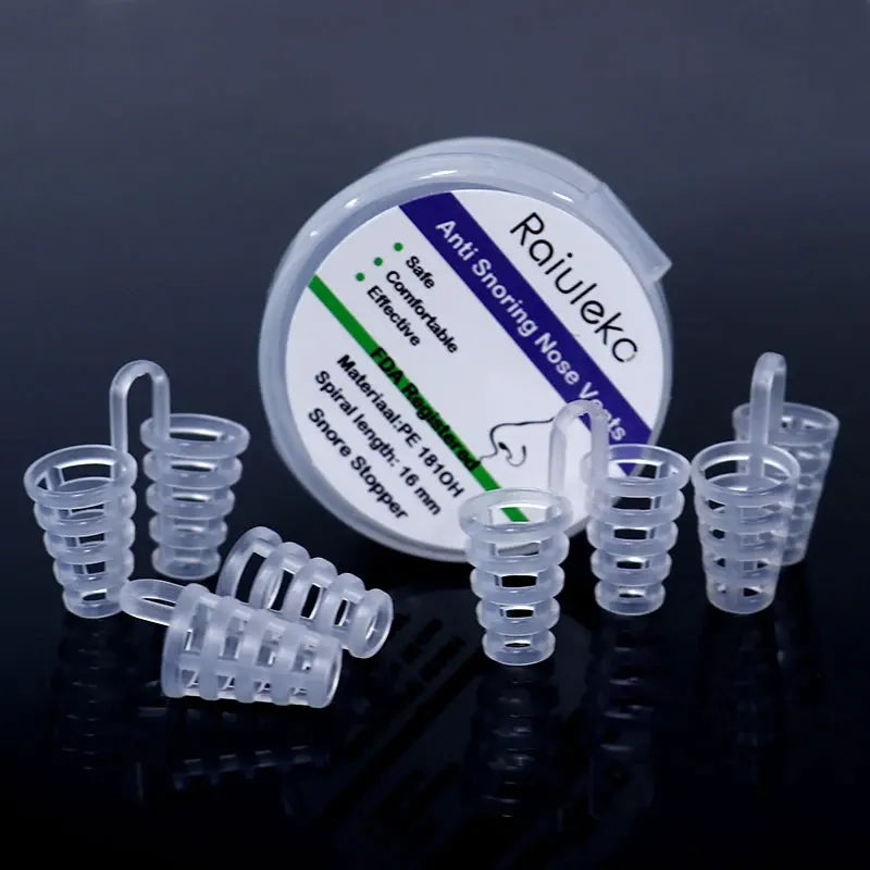 Silicone Anti-Snoring Nasal Dilator Nose Clip – Drug-Free Sleep Aid