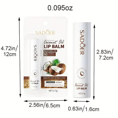 SADOER Coconut Lip Balm – Lasting Moisture & Nourishment