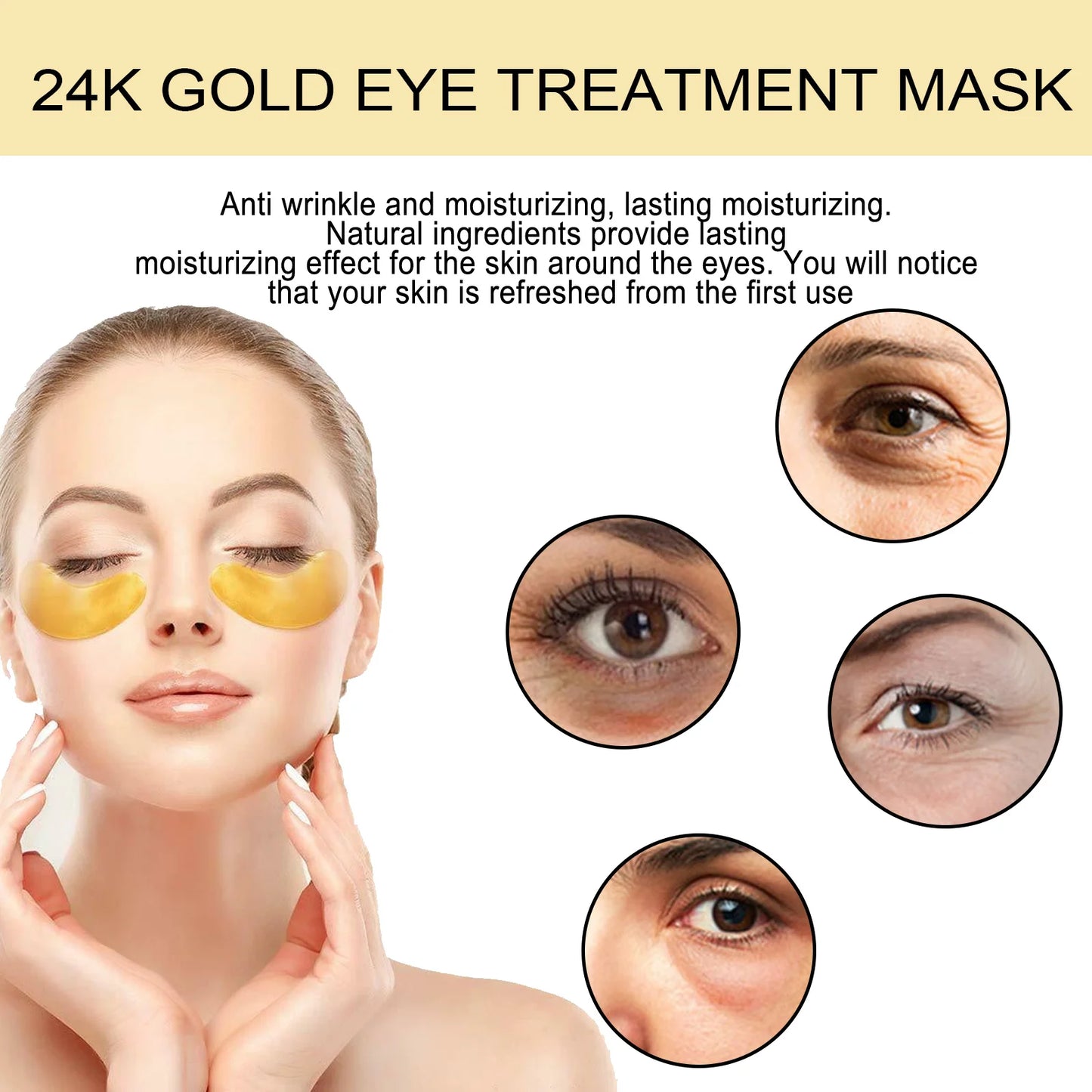 24k Gold Under Eye Patch 60pcs