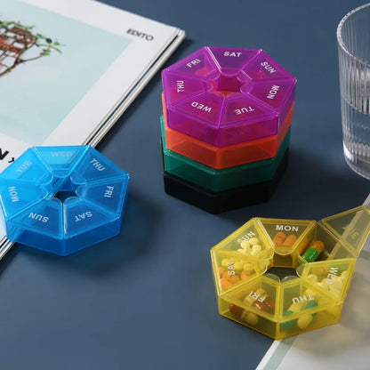 7-Day Portable Pill Organizer – 7 Compartments