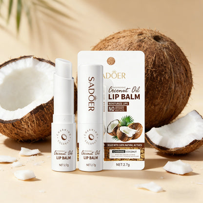 SADOER Coconut Lip Balm – Lasting Moisture & Nourishment