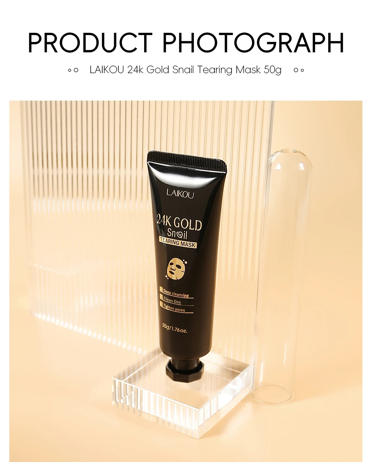 24K Gold Snail Deep Cleansing Peel-Off Mask