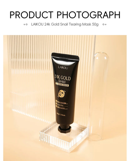 24K Gold Snail Deep Cleansing Peel-Off Mask