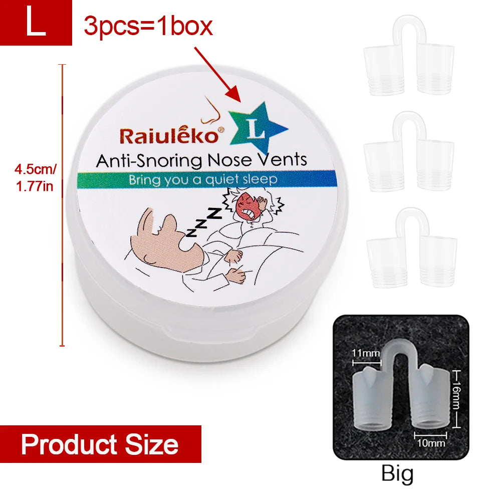 Silicone Anti-Snoring Nasal Dilator Nose Clip – Drug-Free Sleep Aid