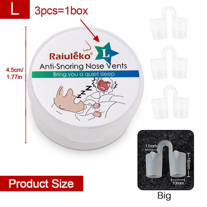 Silicone Anti-Snoring Nasal Dilator Nose Clip – Drug-Free Sleep Aid