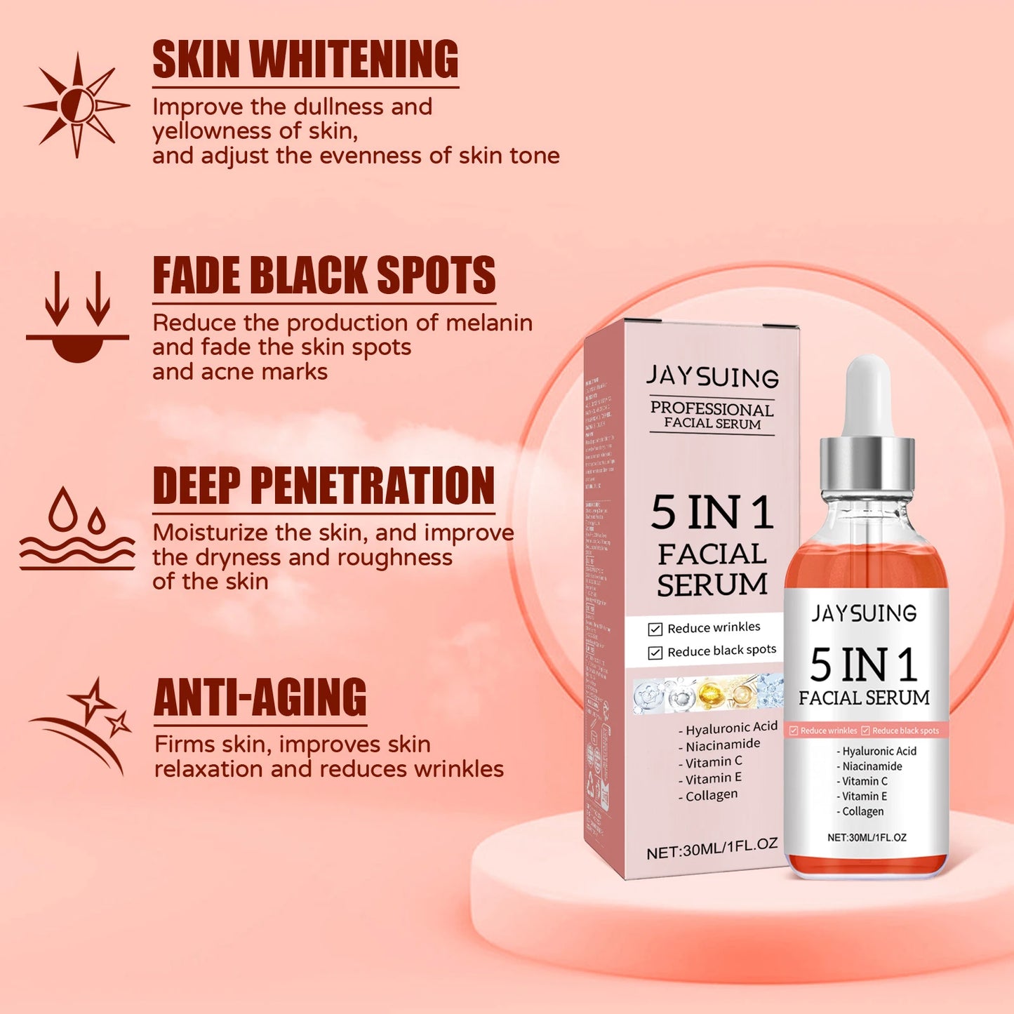 5-in-1 Brightening & Firming Face Serum