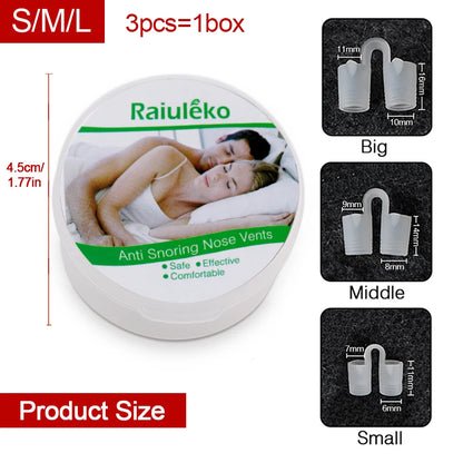 Silicone Anti-Snoring Nasal Dilator Nose Clip – Drug-Free Sleep Aid