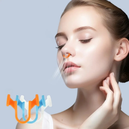 Silicone Anti-Snoring Nose Clips – Drug-Free Nasal Breathing Aid (2-Pack)