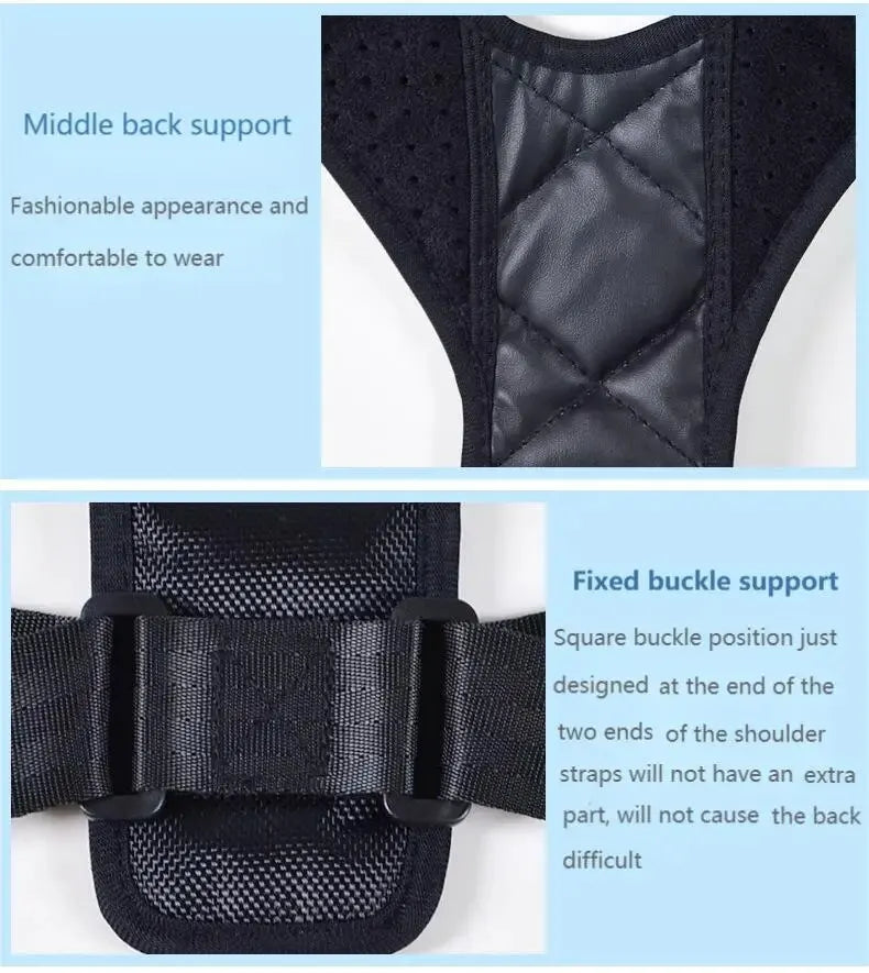 BeeChip Back Posture Corrector Belt – Hunchback Prevention & Support
