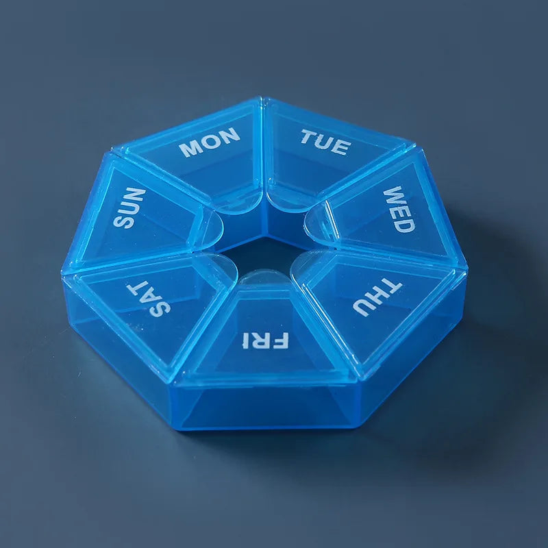 7-Day Portable Pill Organizer – 7 Compartments