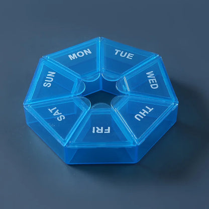 7-Day Portable Pill Organizer – 7 Compartments