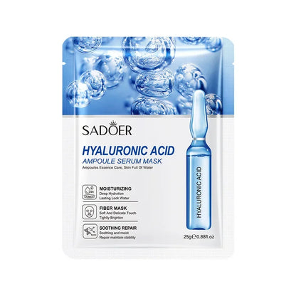 Hyaluronic Acid Facial Mask, Firming Hydrating Moisturizing Face Mask
