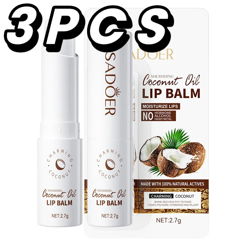 SADOER Coconut Lip Balm – Lasting Moisture & Nourishment