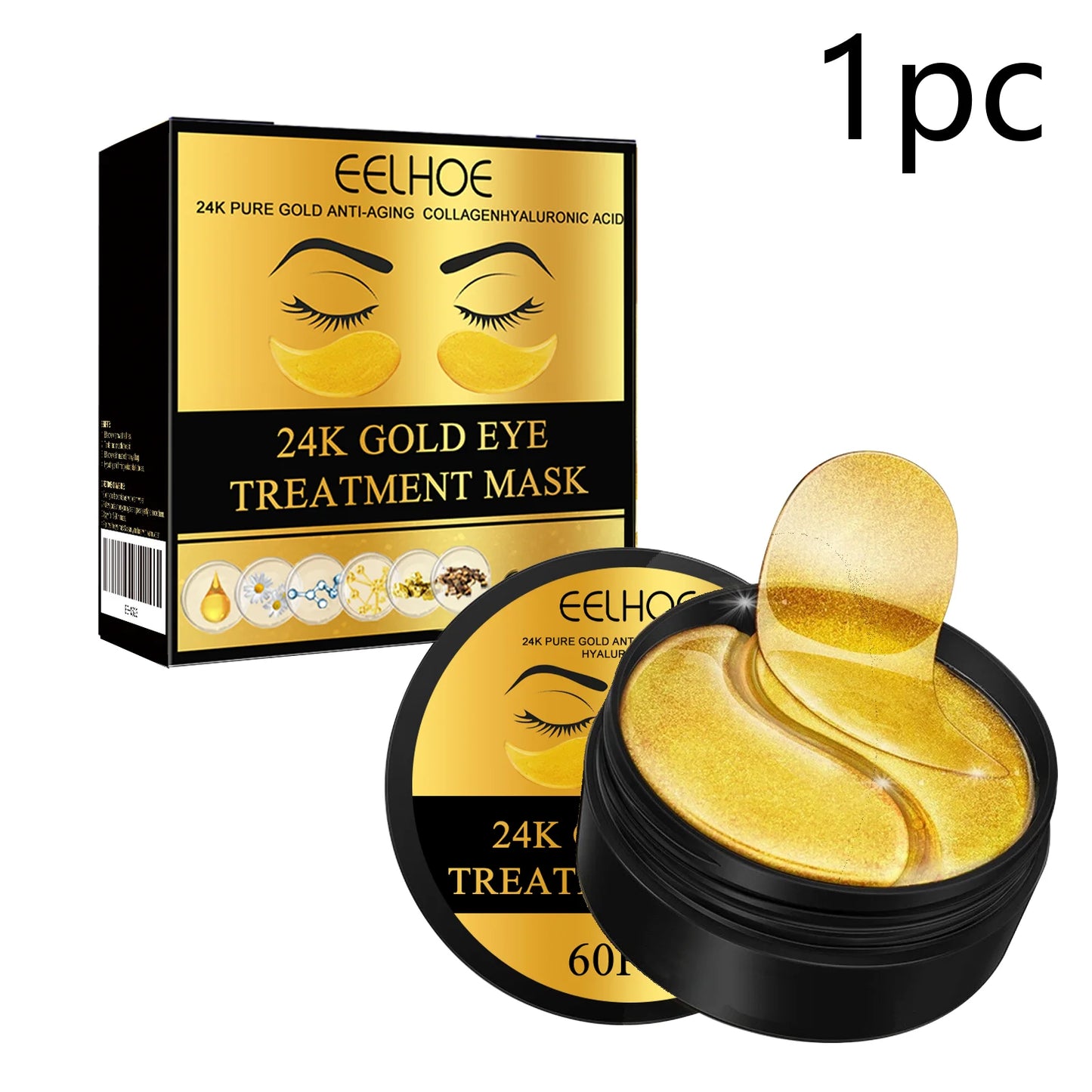 24k Gold Under Eye Patch 60pcs