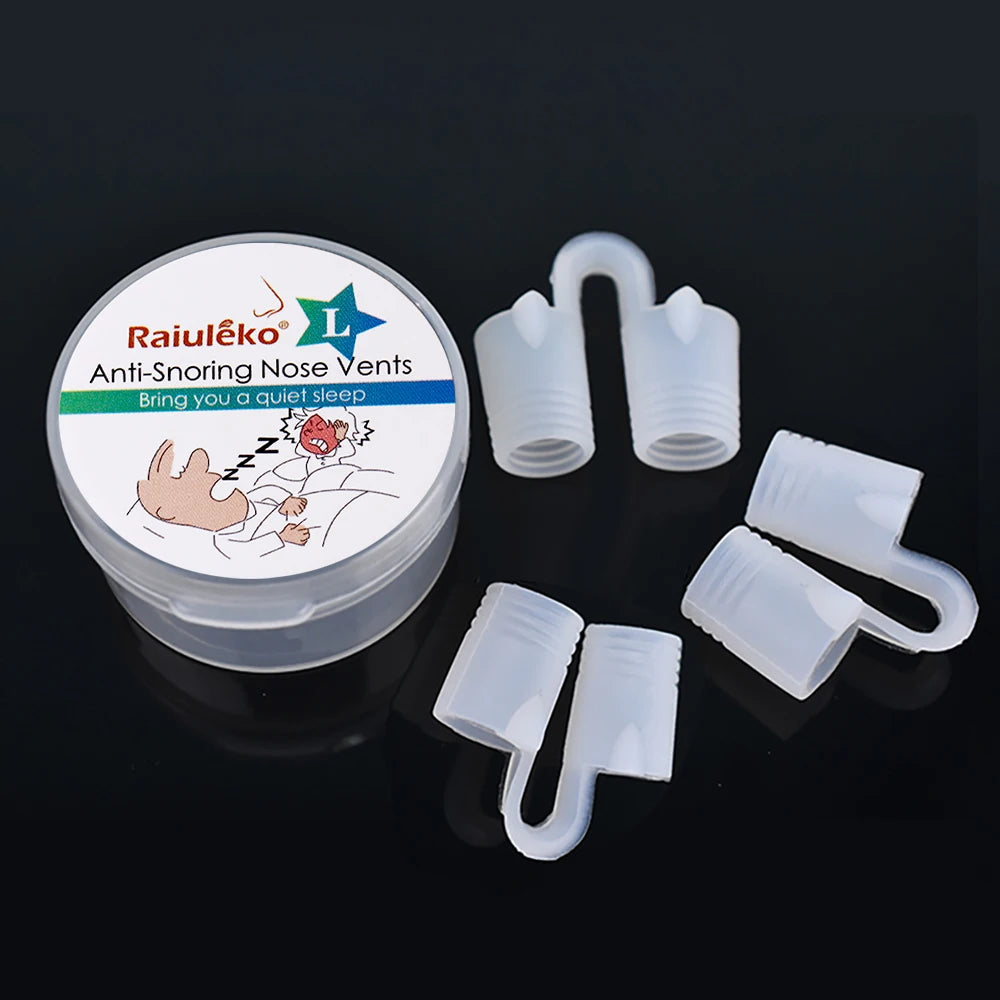 Silicone Anti-Snoring Nasal Dilator Nose Clip – Drug-Free Sleep Aid