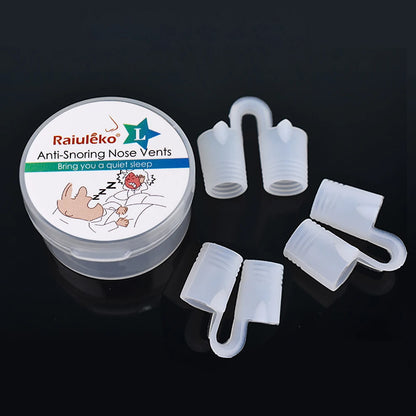 Silicone Anti-Snoring Nasal Dilator Nose Clip – Drug-Free Sleep Aid