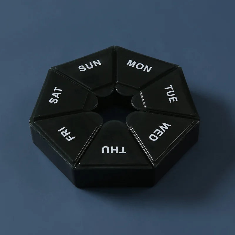 7-Day Portable Pill Organizer – 7 Compartments