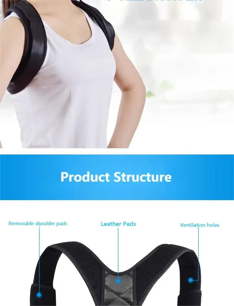 BeeChip Back Posture Corrector Belt – Hunchback Prevention & Support