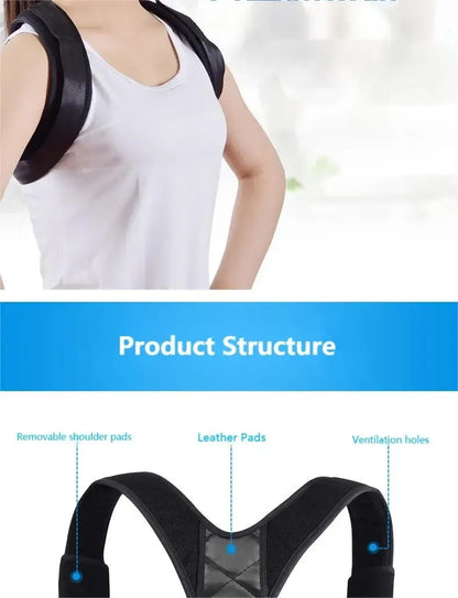 BeeChip Back Posture Corrector Belt – Hunchback Prevention & Support