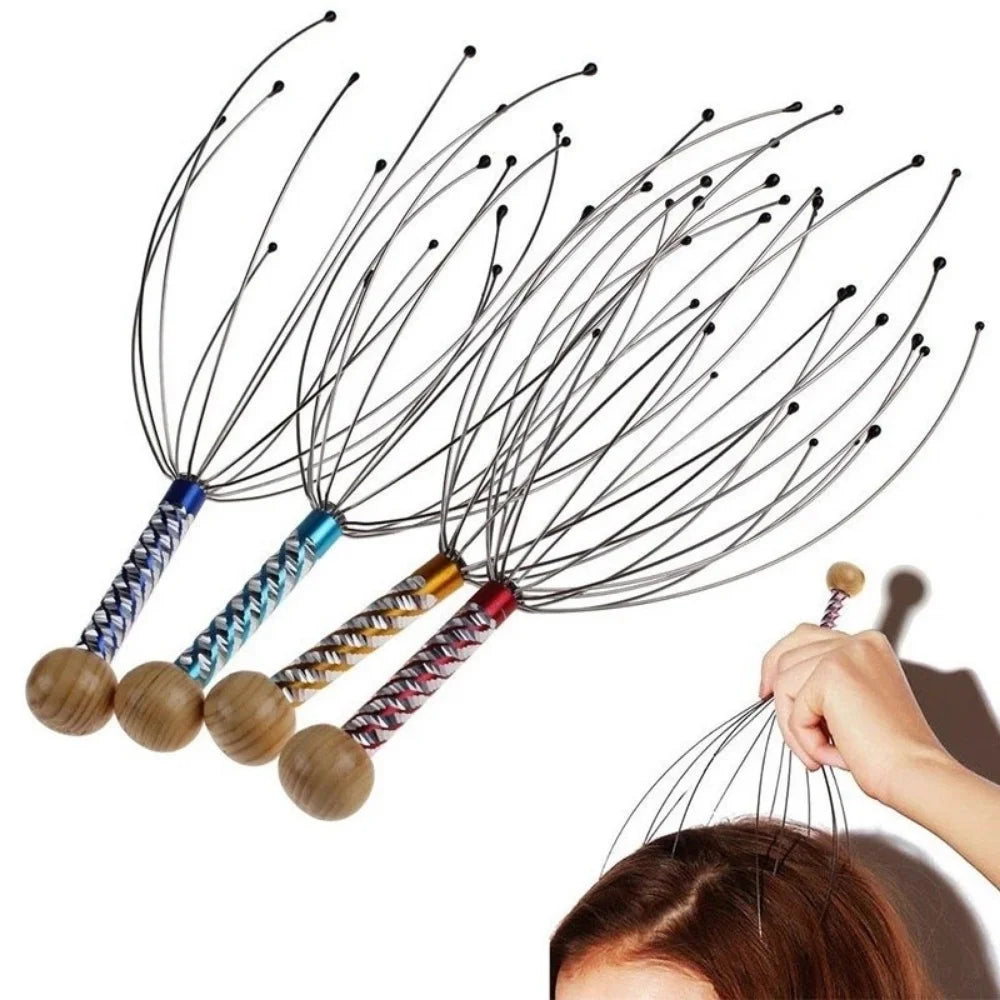 Octopus Scalp Head Massager – Stress Relief & Relaxation Tool