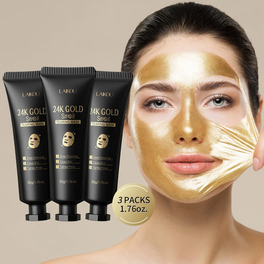 24K Gold Snail Deep Cleansing Peel-Off Mask