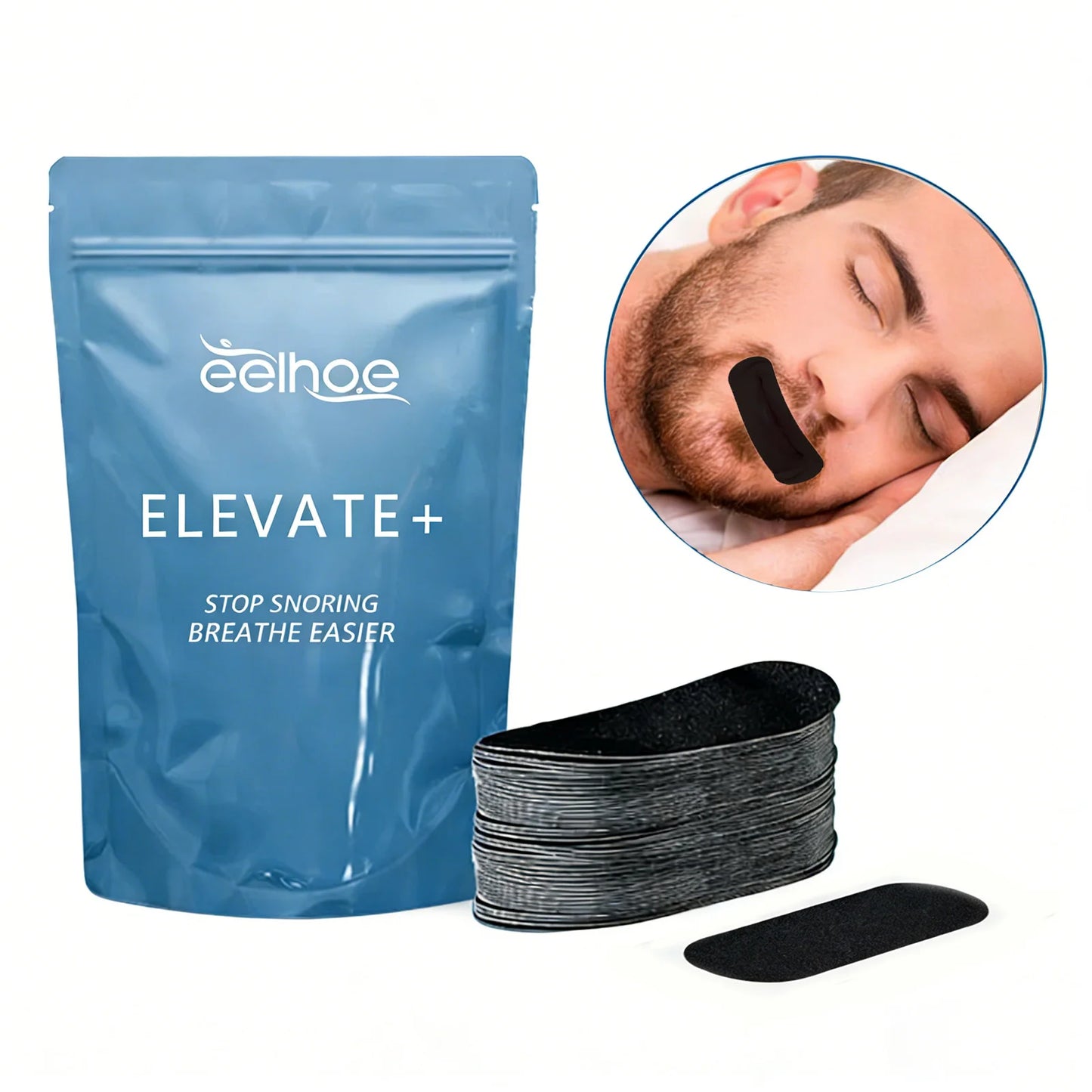 Anti-Snoring Mouth Tape Strips – Nasal Breathing Sleep Aid