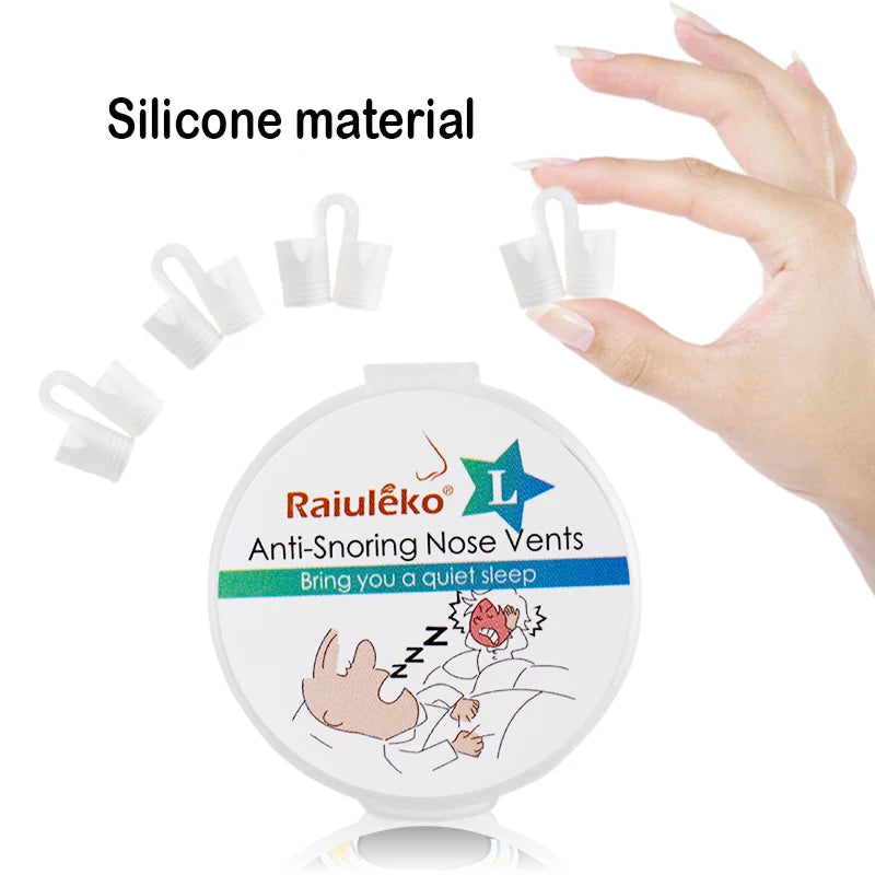 Silicone Anti-Snoring Nasal Dilator Nose Clip – Drug-Free Sleep Aid