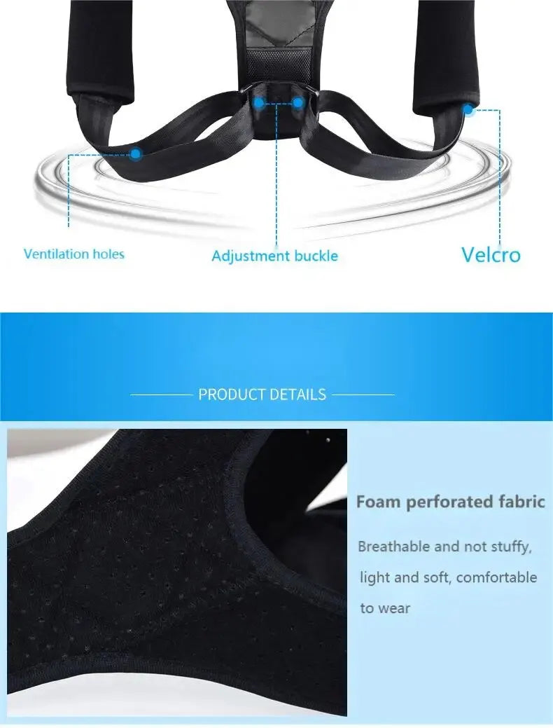 BeeChip Back Posture Corrector Belt – Hunchback Prevention & Support