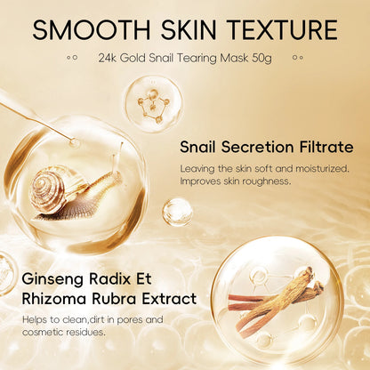 24K Gold Snail Deep Cleansing Peel-Off Mask